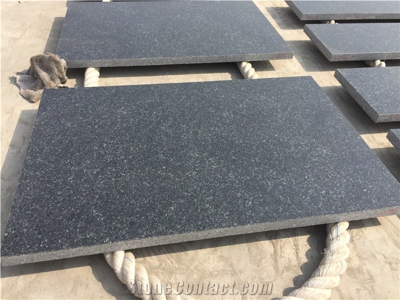 Polished G332 Binzhou Black Granite,Grey Granite