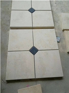 Beige Limestone Flooring Split Wall Cladding Tile