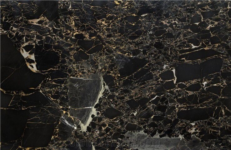 Black Gold Marble, Nero Marfilia Marble Slab
