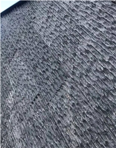 Black Granite Natural Split Wall Waterfall Panel