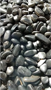 Black Pebble River Wash Stone Pebble Way Decor