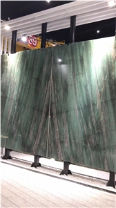 Botanic Bordeaux Green Quartzite Slab for Wall