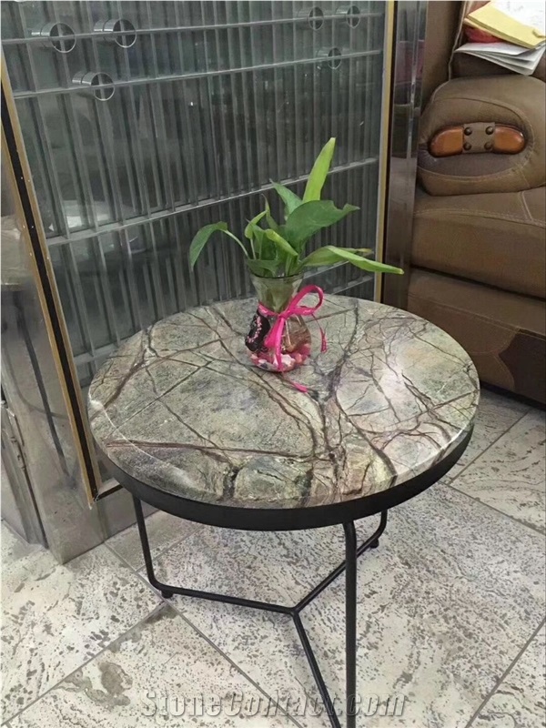 Green Marble Coffee Table Dinner Top