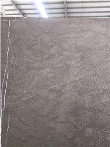 Leathered Grey Marble Pietra Grey Slab for Wall