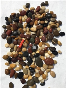 Mixed Color Polished River Pebble Stone Washed