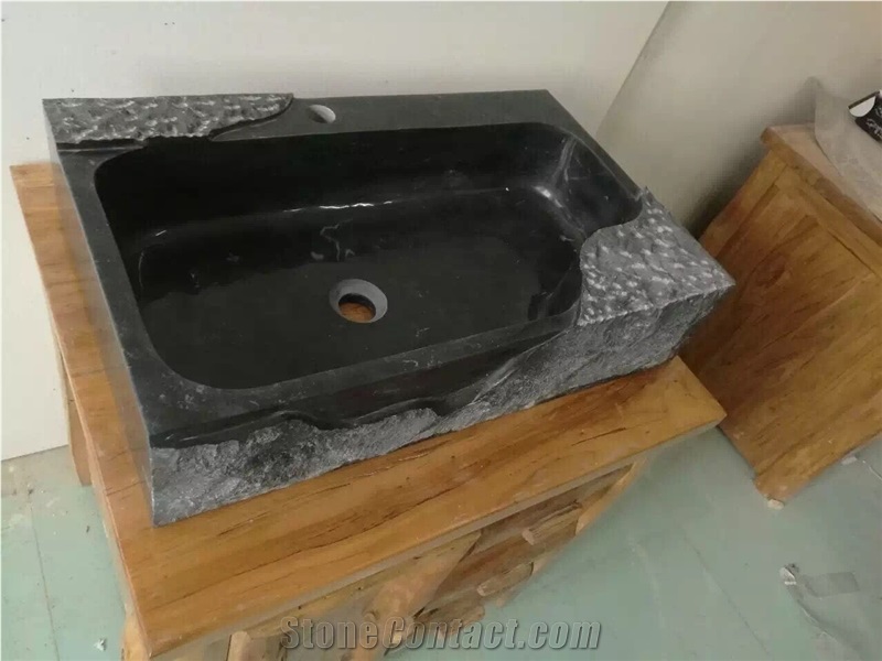 Shangdong Blue Limestone Sink Wash Basin New Desig