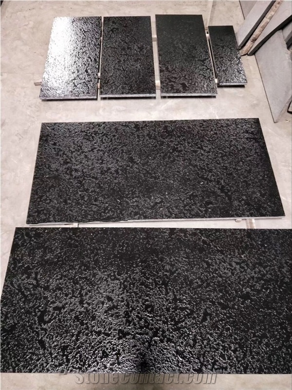 Silk Finish Antique Top Absolute Black Marble