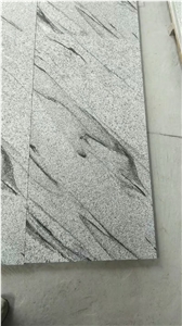 White Granite Tile Cross Cut Cloudy Flooring