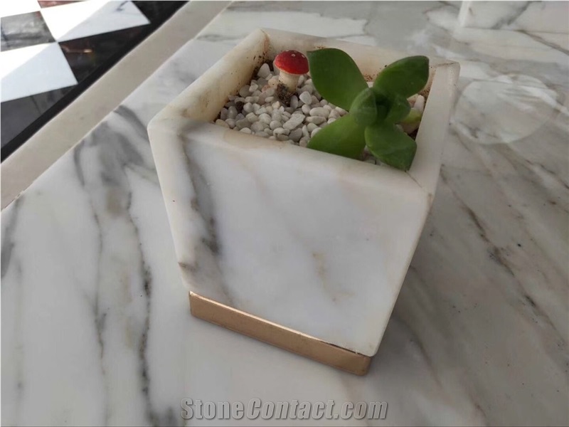 White Marble Plate Home Furniture Mirror