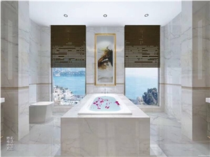 White Marble Wall Cladding White Marble Bathroom