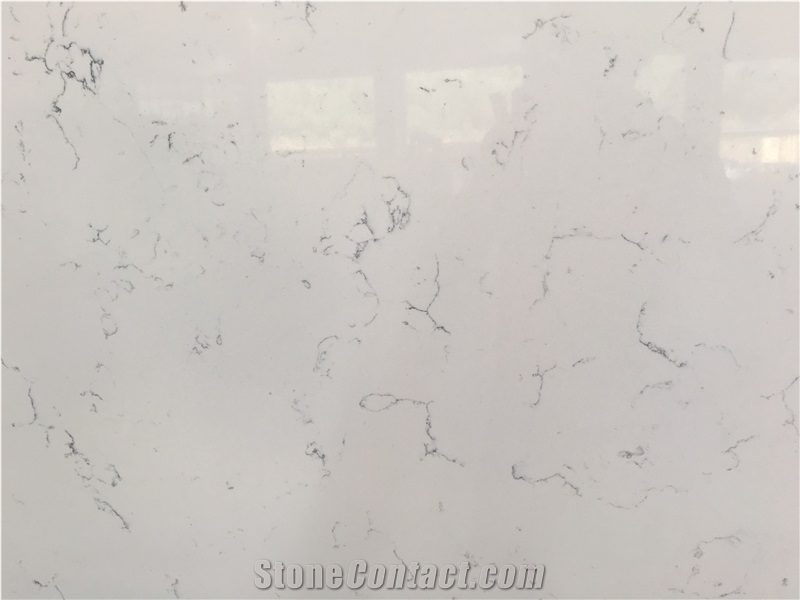 Carrara White Quartz Calacatta Engineered Stone