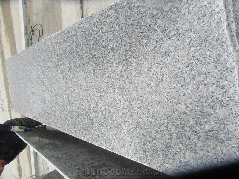 Cheap Polished G383 Pearl Flower Grey Granite Slab