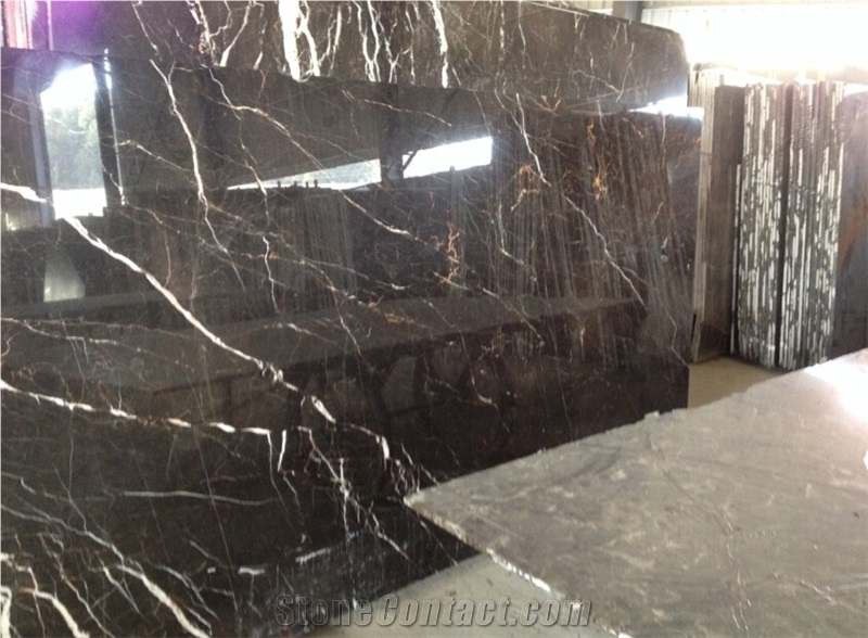 China Saint Laurent Brown Tini Marble 2cm Big Slab