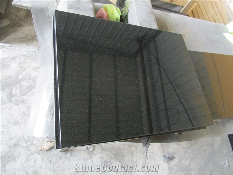 China Shanxi Absolute Black Granite Thin Tile Wall