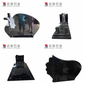 Shanxi Black Monument Tombstone Headstones