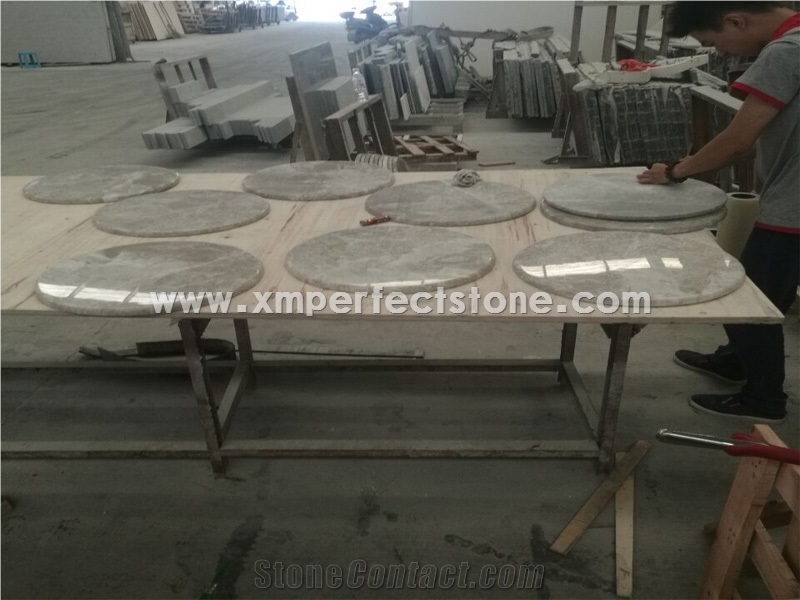 Bistro Cafe Table Top Grey Marble Table Top Design