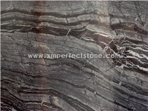 Black Wood Vein Marble Tiles & Slabs