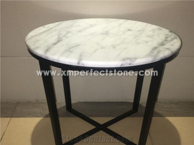 Carrara Marble Modern Style Rectangle Table Tops