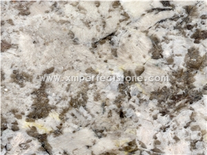 High Polished Big Aran White Flower Granite Slabs