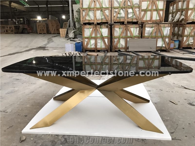 Nero Marquina Marble Style Table Tops