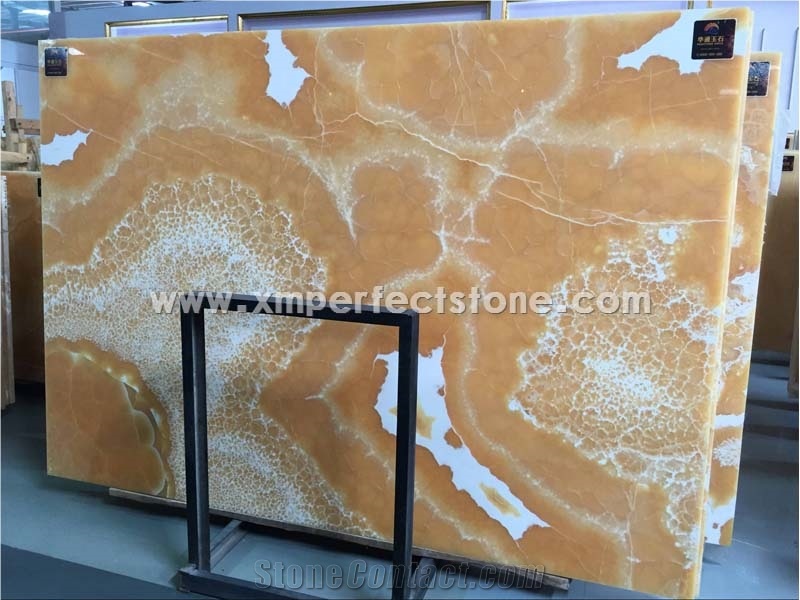 Orange Onyx Slabs,Wall Backlit Panel