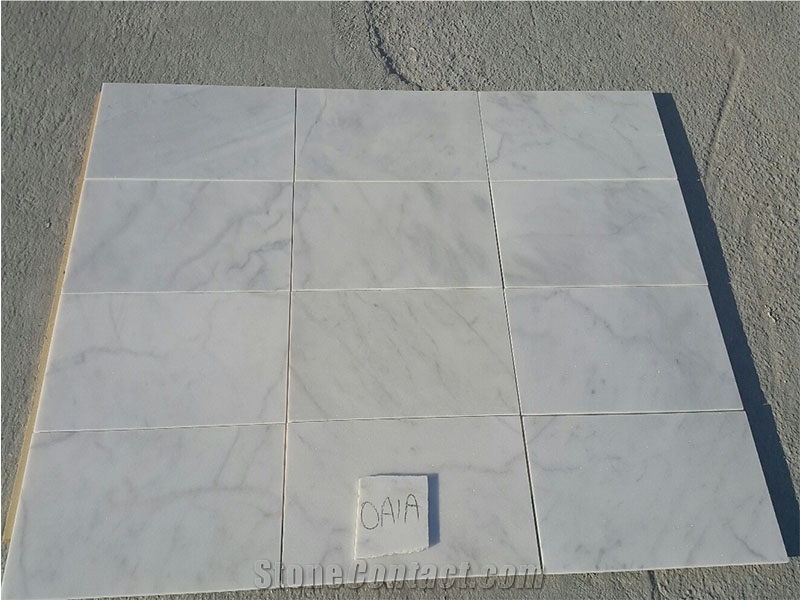 Turkish Carrara White Marble Slabs Tiles for Wall