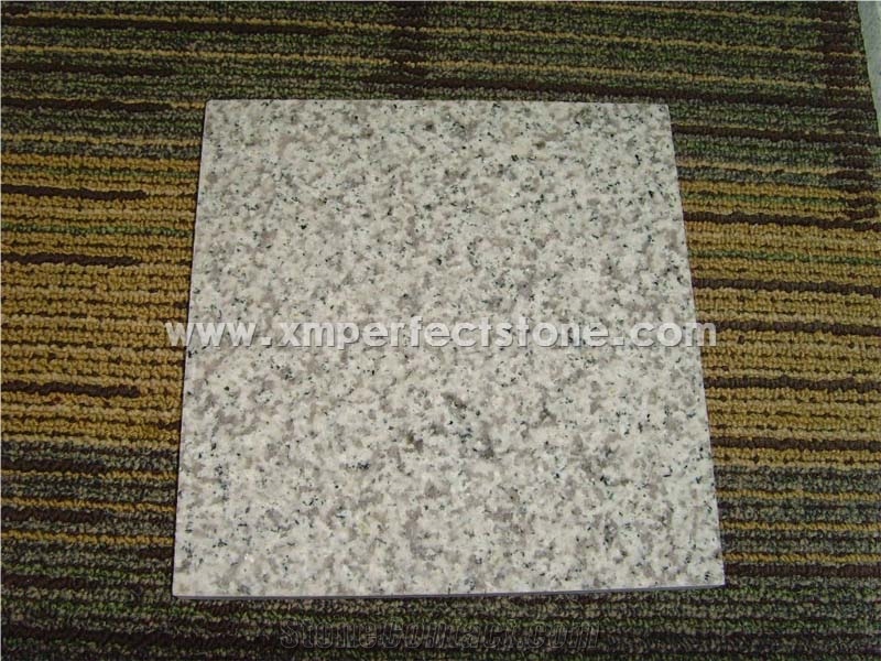 White Granite Flamed Bushhammered Granite Tiles