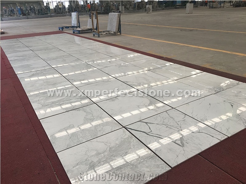 White Marble Composited with Ceramic Tiles
