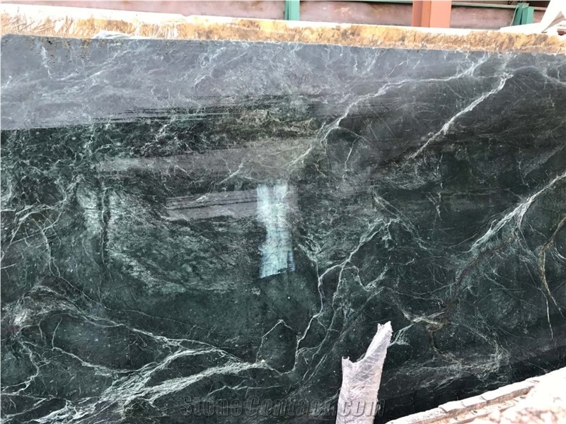 Rainforest Green Beauty Emerald Marble Building Slabs & Tiles, India Green Marble