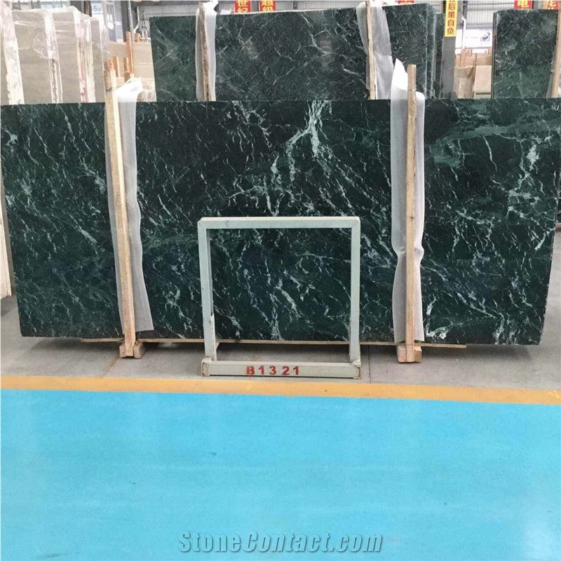 Rainforest Green Beauty Emerald Marble Building Slabs & Tiles, India Green Marble