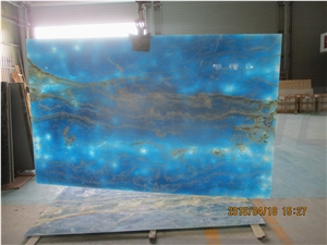 Blue Onyx Composite Translucent Thin Panels