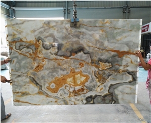 Dark Blue Onyx Composite Translucent Thin Panels