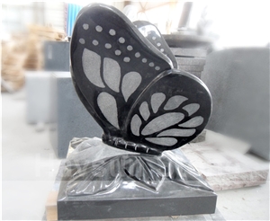 Butterfly Cremation Pedestal Monument Headstone