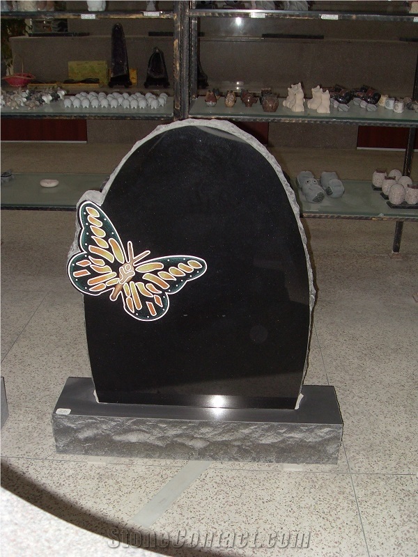 Butterfly Memorial Headstone Monument Tombstone