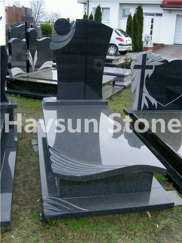 Euro Style Himalayan Blue Large Tombstone Monument