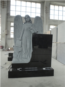 Hand Carved Angel Headstone Tombstone Monument