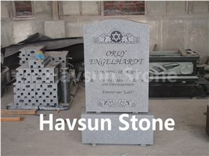 Jewish Style Grey Monument, Tombstone, Headstone