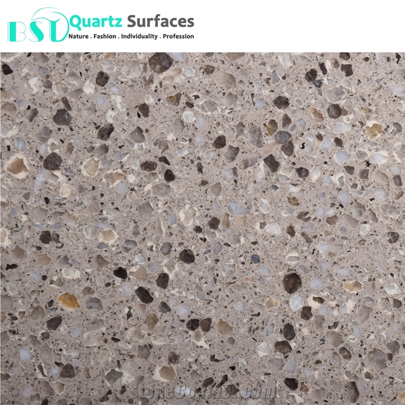 Grey Granite Look Quartz Countertops