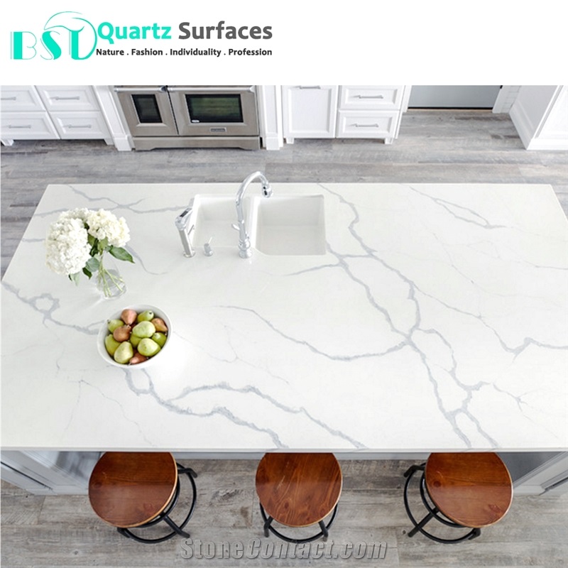 Man Made Quartz Stone for Kitchen Countertop from China