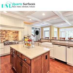 Multi-Colored Beige Quartz Engineered Stone