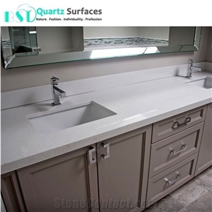 White Solid Surface Kitchen Countertop