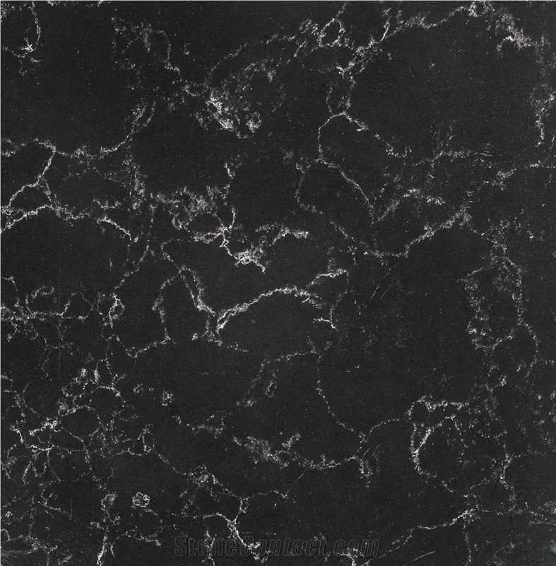White Vein Quartz Stone, Black Stone from China