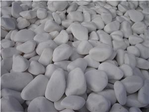 White Thasos Marble Pebbles