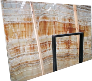 YUANDA Yellow Wood Onyx Slabs Premium