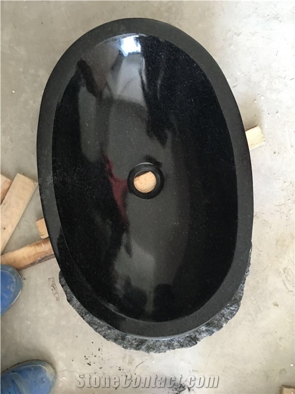 Black Granite Bath Sink, Granite Vessel Sinks