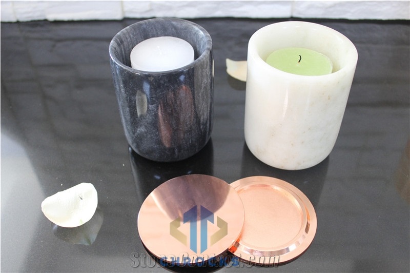 Black Marble Candle Holders,Toothbrush Holders