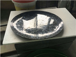 Blue Pearl Granite Plate Dishes Round Trays