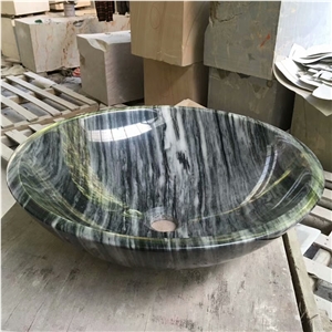 China Black Marble Round Sinks, China Black Basins