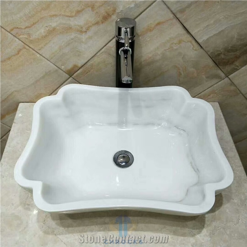 China White Marble Sink, China White Marble Basins