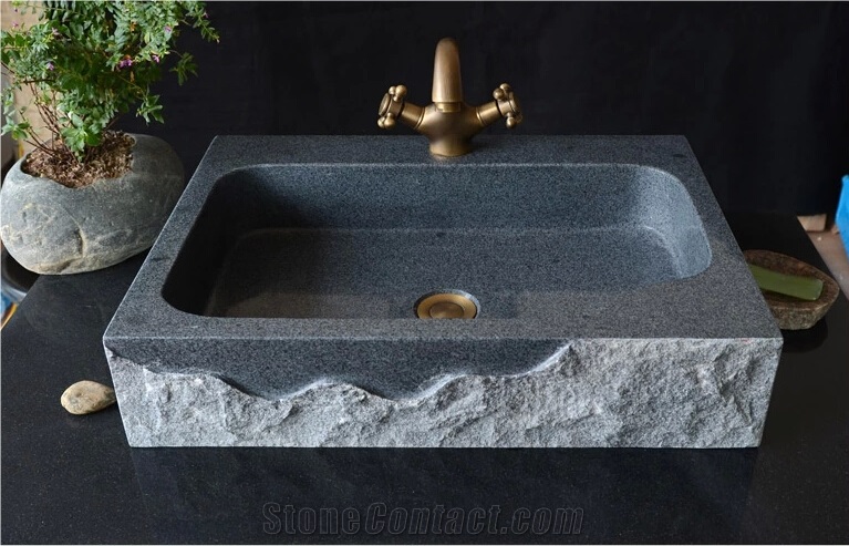 G654 Granite Sinks,Dark Grey Granite Basins,